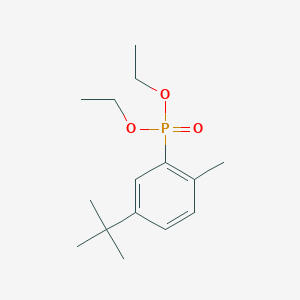 molecular formula C15H25O3P B14345356 Diethyl (5-tert-butyl-2-methylphenyl)phosphonate CAS No. 98910-93-1