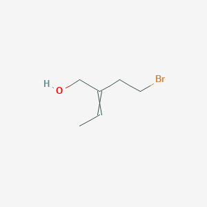 molecular formula C6H11BrO B14345376 2-(2-Bromoethyl)but-2-en-1-ol CAS No. 103321-79-5