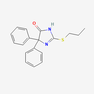 5,5-Diphenyl-2-(propylsulfanyl)-3,5-dihydro-4H-imidazol-4-one