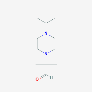molecular formula C11H22N2O B1434541 2-(4-Isopropylpiperazin-1-yl)-2-methylpropanal CAS No. 1788041-45-1