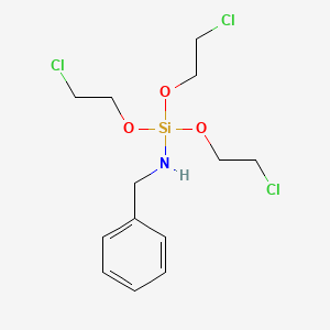 molecular formula C13H20Cl3NO3Si B14345416 N-Benzyl-1,1,1-tris(2-chloroethoxy)silanamine CAS No. 91837-64-8