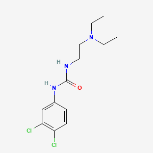 molecular formula C13H19Cl2N3O B14345441 Urea, 1-(3,4-dichlorophenyl)-3-(2-(diethylamino)ethyl)- CAS No. 93043-61-9