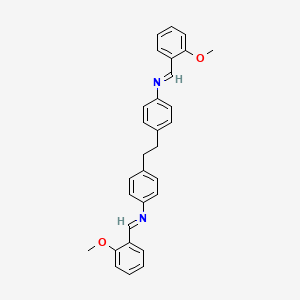 (E,E)-N,N'-[Ethane-1,2-diyldi(4,1-phenylene)]bis[1-(2-methoxyphenyl)methanimine]