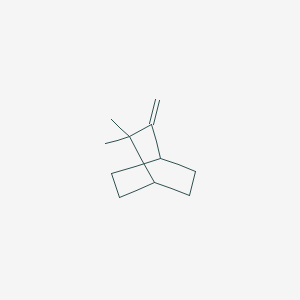 molecular formula C11H18 B14345475 2,2-Dimethyl-3-methylidenebicyclo[2.2.2]octane CAS No. 102435-72-3