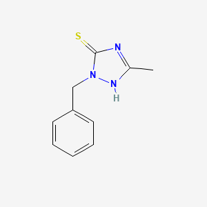 molecular formula C10H11N3S B14345494 2-Benzyl-5-methyl-1,2-dihydro-3H-1,2,4-triazole-3-thione CAS No. 103274-34-6