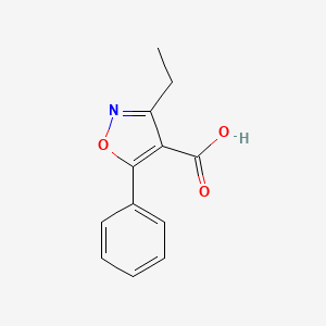 3-Ethyl-5-phenyl-1,2-oxazole-4-carboxylic acid