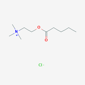 N,N,N-Trimethyl-2-(pentanoyloxy)ethan-1-aminium chloride