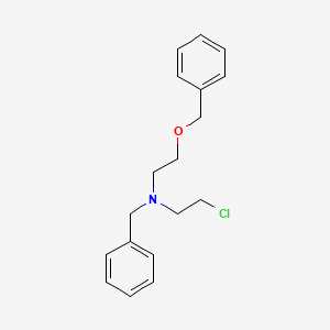 molecular formula C18H22ClNO B14345526 N-Benzyl-2-(benzyloxy)-N-(2-chloroethyl)ethan-1-amine CAS No. 93509-76-3