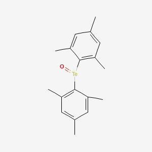 molecular formula C18H22OTe B14345545 Benzene, 1,1'-tellurinylbis[2,4,6-trimethyl- CAS No. 92720-45-1