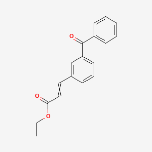 Ethyl 3-(3-benzoylphenyl)prop-2-enoate