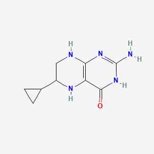 4(1H)-Pteridinone, 2-amino-6-cyclopropyl-5,6,7,8-tetrahydro-