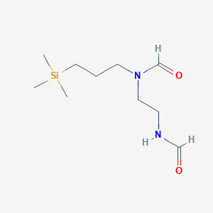 molecular formula C10H22N2O2Si B14345593 N-[2-[formyl(3-trimethylsilylpropyl)amino]ethyl]formamide CAS No. 93753-55-0