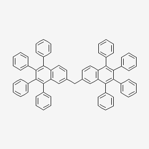 molecular formula C69H48 B14345596 2,2'-Methylenebis(5,6,7,8-tetraphenylnaphthalene) CAS No. 92958-38-8