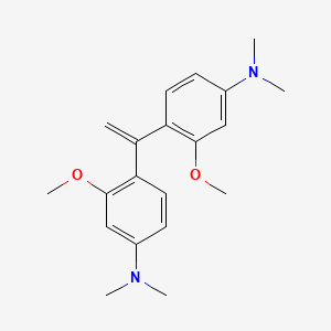 molecular formula C20H26N2O2 B14345603 4,4'-(Ethene-1,1-diyl)bis(3-methoxy-N,N-dimethylaniline) CAS No. 104848-10-4