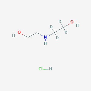 molecular formula C4H12ClNO2 B1434561 双(2-羟乙基)-1,1,2,2-D4-胺 CAS No. 352431-07-3