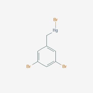 molecular formula C7H5Br3Hg B14345610 Bromo[(3,5-dibromophenyl)methyl]mercury CAS No. 97578-06-8