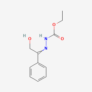 Ethyl 2-(2-hydroxy-1-phenylethylidene)hydrazine-1-carboxylate