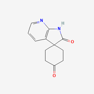 B1434564 1',2'-Dihydrospiro[cyclohexane-1,3'-pyrrolo[2,3-b]pyridine]-2',4-dione CAS No. 1638768-64-5