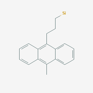 molecular formula C18H17Si B14345645 CID 78060770 