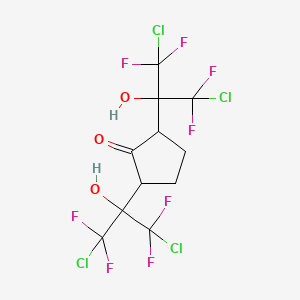 2,5-Bis(2-chloro-2,2-difluoro-1-hydroxy-1-(chlorodifluoromethyl)ethyl)cyclopentanone