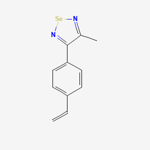 3-(4-Ethenylphenyl)-4-methyl-1,2,5-selenadiazole