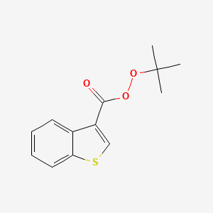 molecular formula C13H14O3S B14345734 tert-Butyl 1-benzothiophene-3-carboperoxoate CAS No. 92613-08-6