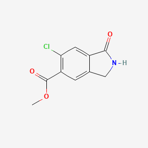 molecular formula C10H8ClNO3 B1434575 6-Chloro-1-oxo-2,3-dihydro-1H-isoindole-5-carboxyl CAS No. 1427360-50-6