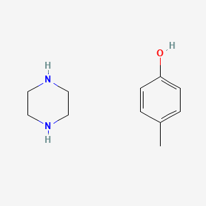 molecular formula C11H18N2O B14345776 4-Methylphenol;piperazine CAS No. 93990-31-9