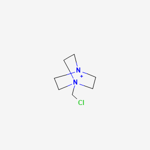 molecular formula C7H14ClN2+ B14345784 4-Aza-1-azoniabicyclo[2.2.2]octane, 1-(chloromethyl)- CAS No. 93645-58-0