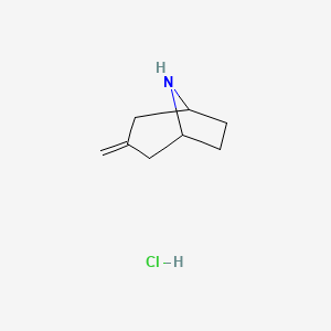 molecular formula C8H14ClN B1434579 3-Methylidene-8-azabicyclo[3.2.1]octane hydrochloride CAS No. 1688652-45-0