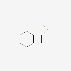 molecular formula C11H20Si B14345794 (Bicyclo[4.2.0]oct-6-en-7-yl)(trimethyl)silane CAS No. 95978-71-5