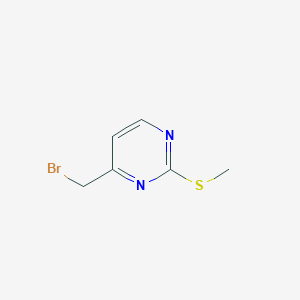 molecular formula C6H7BrN2S B143458 4-Bromomethyl-2-methylthiopyrimidine CAS No. 135645-63-5