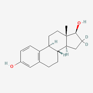 molecular formula C18H24O2 B1434582 17beta-Estradiol-16,16-D2 CAS No. 3188-46-3