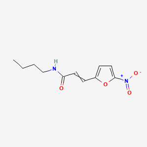 molecular formula C11H14N2O4 B14345846 N-Butyl-5-nitro-2-furylacrylamide CAS No. 91182-09-1