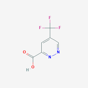 molecular formula C6H3F3N2O2 B1434585 5-(Trifluoromethyl)pyridazine-3-carboxylic acid CAS No. 1211535-95-3