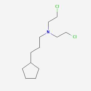 molecular formula C12H23Cl2N B14345879 N,N-Bis(2-chloroethyl)-3-cyclopentyl-propan-1-amine CAS No. 93532-08-2