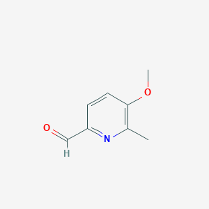 molecular formula C8H9NO2 B1434588 5-Methoxy-6-methylpicolinaldehyde CAS No. 1256835-67-2