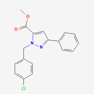 Methyl 1-(4-chlorobenzyl)-3-phenyl-1H-pyrazole-5-carboxylate