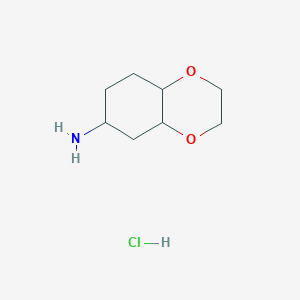 molecular formula C8H16ClNO2 B1434591 Octahydro-1,4-benzodioxin-6-amine hydrochloride CAS No. 1949815-68-2