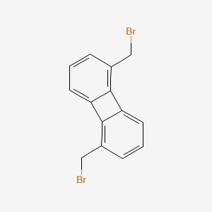 molecular formula C14H10Br2 B14345915 1,5-Bis(bromomethyl)biphenylene CAS No. 104642-24-2