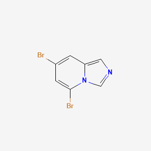 molecular formula C7H4Br2N2 B1434594 5,7-二溴咪唑并[1,5-a]吡啶 CAS No. 1427358-09-5