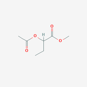 molecular formula C7H12O4 B14345944 Methyl 2-(acetyloxy)butanoate CAS No. 104555-62-6