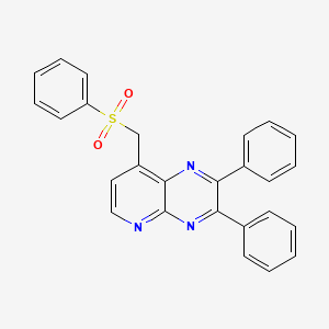 8-[(Benzenesulfonyl)methyl]-2,3-diphenylpyrido[2,3-b]pyrazine