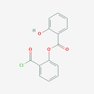 molecular formula C14H9ClO4 B14345995 2-(Chlorocarbonyl)phenyl 2-hydroxybenzoate CAS No. 90510-23-9