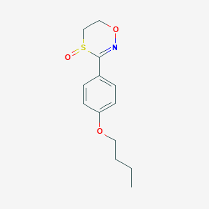 3-(4-Butoxyphenyl)-5,6-dihydro-4H-1,4lambda~4~,2-oxathiazin-4-one