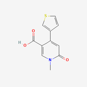 1-Methyl-6-oxo-4-(thiophen-3-yl)-1,6-dihydropyridine-3-carboxylic acid
