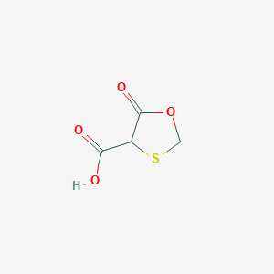 molecular formula C4H4O4S B14346010 5-Oxo-1,3-oxathiolane-4-carboxylic acid CAS No. 96905-93-0