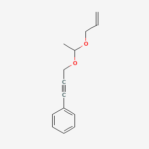 (3-{1-[(Prop-2-en-1-yl)oxy]ethoxy}prop-1-yn-1-yl)benzene