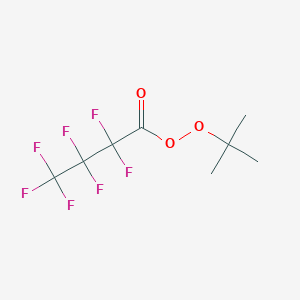 molecular formula C8H9F7O3 B14346045 tert-Butyl heptafluorobutaneperoxoate CAS No. 91481-65-1