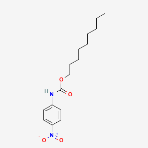 molecular formula C16H24N2O4 B14346052 Carbamic acid, N-(4-nitrophenyl)-, nonyl ester CAS No. 94373-85-0